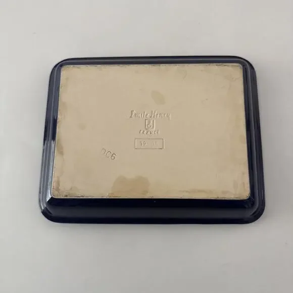 Emile Henry France Blue Ceramic Rectangular Baking Dish Small Casserole Baker - Picture 4 of 9